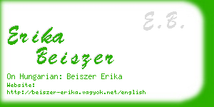 erika beiszer business card